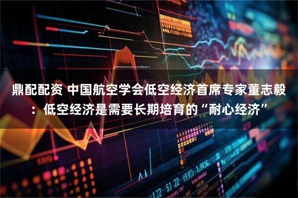 鼎配配资 中国航空学会低空经济首席专家董志毅：低空经济是需要长期培育的“耐心经济”